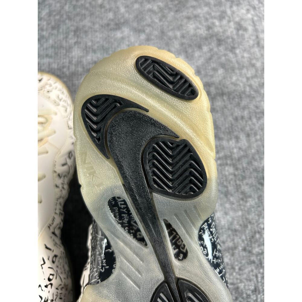 Nike Little Posite One Graffiti GS White Black Glow Youth Size 6Y W7Foamposite - Picture 8 of 11